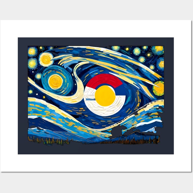 Colorado state flag Wall Art by Rogue Clone